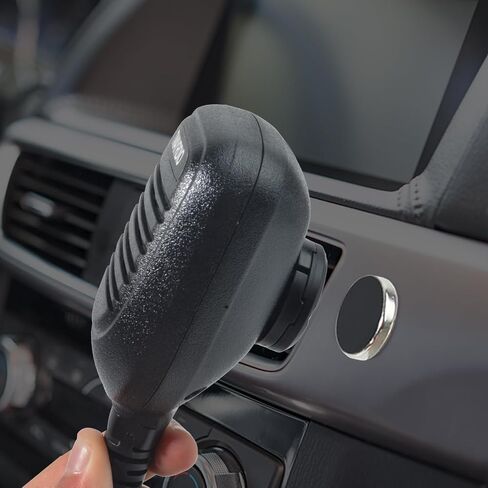 UAYESOK Magnet CB Mic Holder, Portable Vehicle Mic Clip Mount for Mobile Ham Radio Handheld Speaker mics with Round Knob in Kuwait