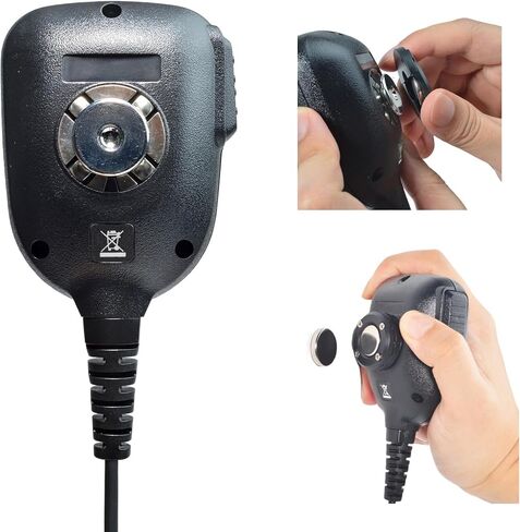 UAYESOK Magnet CB Mic Holder, Portable Vehicle Mic Clip Mount for Mobile Ham Radio Handheld Speaker mics with Round Knob in Kuwait