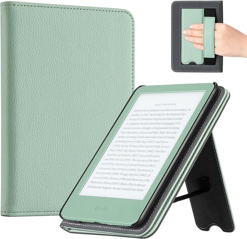 CoBak Case for 6" E-Reader - PU Leather Smart Cover with Auto Sleep/Wake & Hand Strap, not Compatible with Kobo Clara,Tranquil Bloom in Kuwait