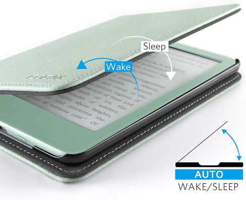 CoBak Case for 6" E-Reader - PU Leather Smart Cover with Auto Sleep/Wake & Hand Strap, not Compatible with Kobo Clara,Tranquil Bloom in Kuwait