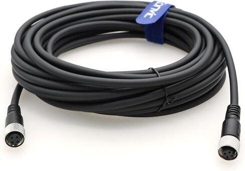 Eonvic Industrial M12 A Code 4 Pin Female to Female Connector Molded PVC Aviation Sensor Cable (3m) in Saudi Arabia