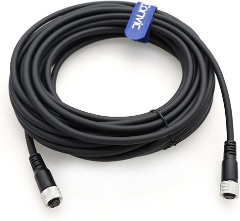 Eonvic Industrial M12 A Code 4 Pin Female to Female Connector Molded PVC Aviation Sensor Cable (3m) in Saudi Arabia