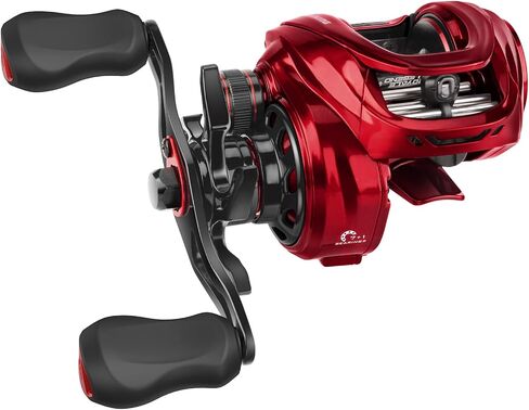 KastKing Royale Legend Glory Baitcasting Fishing Reel, Halo XII Magnetic Braking System Baitcaster Reel, 16 lbs of Smooth Drag, 8.0:1 High-Speed Gear Ratio, DTCC Line Guide, Palm Perfect Design in Kuwait