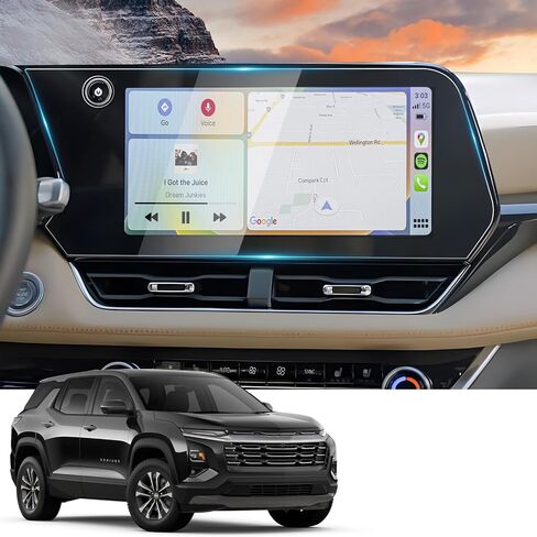 【New Version Improved】2025 Chevy Equinox Screen Protector for 2025 Equinox Chevrolet Accessories LT/RS/Activ, 2025 Chevy Equinox Screensaver for 2025 Equinox Screen Cover Tempered Glass 2 Pack in Saudi Arabia