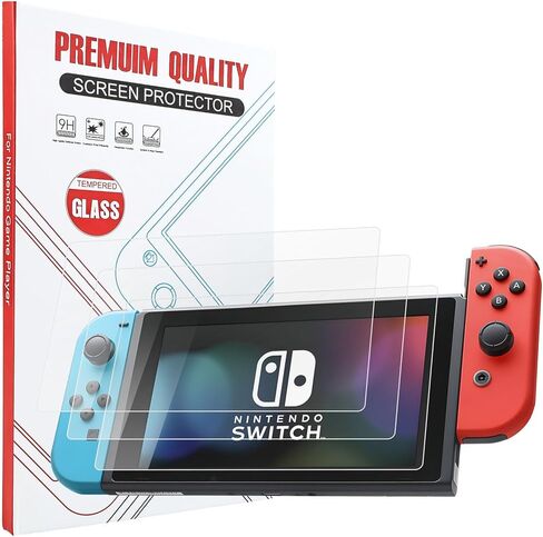 3 Pack for Nintendo Switch 6.2 Inch Screen Protector [Anti-Blue Lighting], Tempered Glass Screen Protector, Anti Scratch, Touch Sensitive,Easy Installation in Saudi Arabia