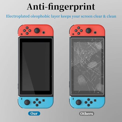 3 Pack for Nintendo Switch 6.2 Inch Screen Protector [Anti-Blue Lighting], Tempered Glass Screen Protector, Anti Scratch, Touch Sensitive,Easy Installation in Saudi Arabia