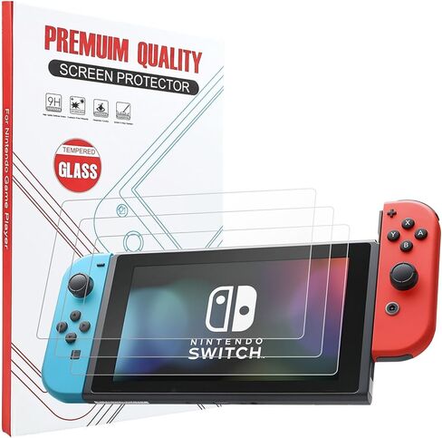3 Pack for Nintendo Switch 6.2 Inch Screen Protector [Anti-Blue Lighting], Tempered Glass Screen Protector, Anti Scratch, Touch Sensitive,Easy Installation in Saudi Arabia