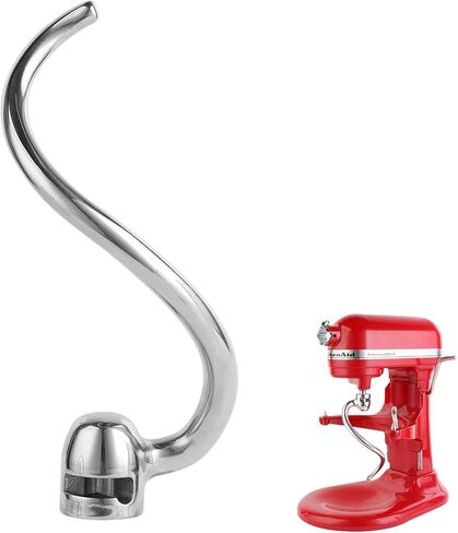 Stainless Steel Paddle Attachment Rust-Resistant Compatible with KitchenAid 5-6QT Mixer, Bowl Lift Stand Mixer Attachment for Quick Kneading of Bread, Pasta, Cookies, Pizza, Etc. Dishwasher Safe in Saudi Arabia