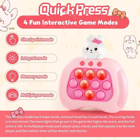 لعبة عيد الفصح Dinosaur Quick Push Bubble Game ، Pop Fidget Light Up Guzze Game Toys Sensory ، حشوات سلة عيد الفصح للأطفال الصغار in Saudi Arabia