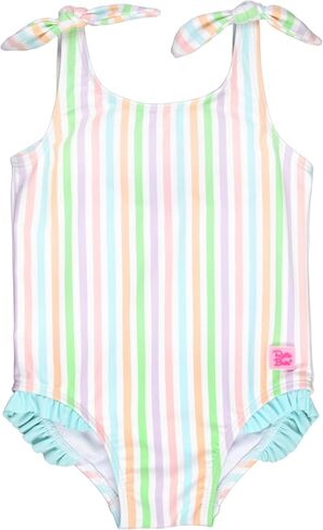 RuffleButts Marine Glow Tie Shoulder One Piece - 3T in Saudi Arabia
