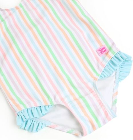 RuffleButts Marine Glow Tie Shoulder One Piece - 3T in Saudi Arabia