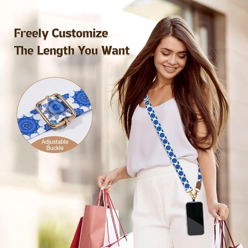 Timovo Phone Lanyard Crossbody Wrist Strap ، حزام هاتف قابل للتعديل للسرقة لجميع حالات الهاتف ، الشبل الشامل للهواتف المحمولة للنساء والرجال ، الأسود in Saudi Arabia