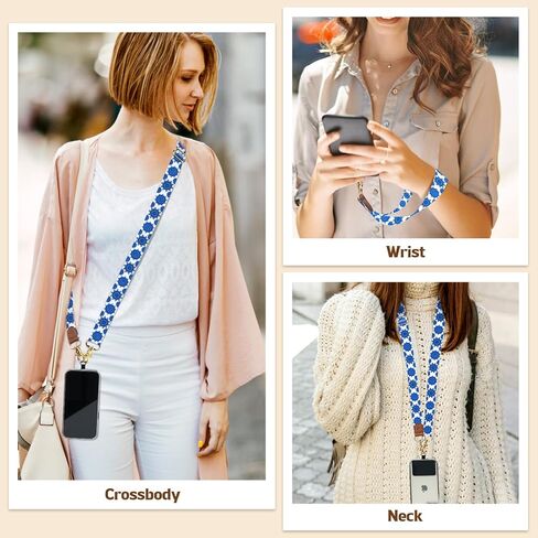 Timovo Phone Lanyard Crossbody Wrist Strap ، حزام هاتف قابل للتعديل للسرقة لجميع حالات الهاتف ، الشبل الشامل للهواتف المحمولة للنساء والرجال ، الأسود in Saudi Arabia