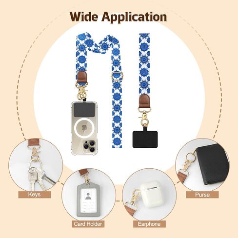 Timovo Phone Lanyard Crossbody Wrist Strap ، حزام هاتف قابل للتعديل للسرقة لجميع حالات الهاتف ، الشبل الشامل للهواتف المحمولة للنساء والرجال ، الأسود in Saudi Arabia