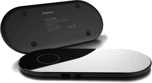 Wireless Charging, 2-in-1 Wireless Charging Station, Qi1-Agreement 7.5W Wireless Charger for IP 16/15/14/13/12, Headphone Storage Box (白色, QI1) in Saudi Arabia