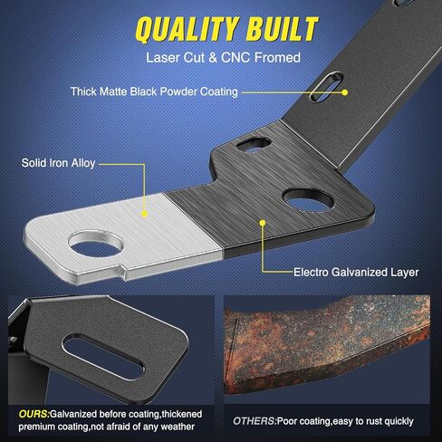 Nilight Ditch Light Brackets Hood Mount Brackets for Auxiliary Offroad LED Pod Light Work Light Compatible with 2007-2013 GMC Yukon Sierra & Chevy Suburban Tahoe Silverado, 2 Years Warranty,Black in Kuwait