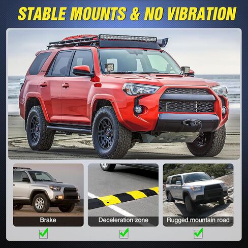 Nilight Ditch Light Brackets Hood Mount Brackets for Auxiliary Offroad LED Pod Light Work Light Compatible with 2007-2013 GMC Yukon Sierra & Chevy Suburban Tahoe Silverado, 2 Years Warranty,Black in Kuwait