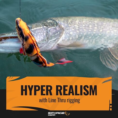 Savage Gear Structure Gill Fishing Bait, 3/8 oz, White Gill, Realistic Contours, Colors and Movement, Durable Construction, Weedless Design, Photoprint Finish in Saudi Arabia