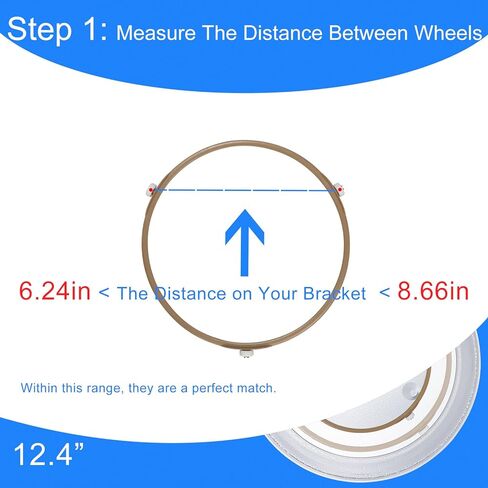 Replacement Microwave Glass Plate - OEM Quality Microwave Turntable Plate, 12" Microwave Plate Replacement, 12 inch Microwave Glass Turntable for Panasonic, LG, Whirlpool by MangoPark in Kuwait