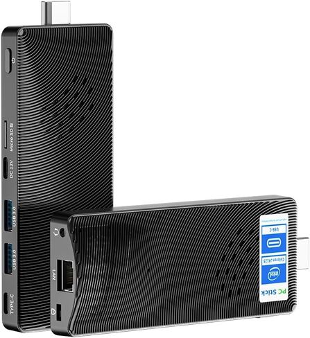 HEIGAOLAP Mini PC Stick, Fanless Mini Desktop Computer, Pentium N4200 4GB 64GB eMMC (1.1 GHz), Small PC, USB3.0 X 2 Gigabit Ethernet 4K 60Hz, WiFi BT 5.0 HDMI 2.0 for Business Industrial IOT Media in Saudi Arabia