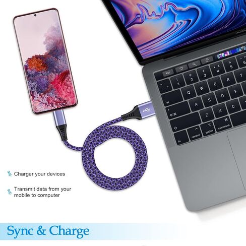 [2-Pack,6FT]USB Type C Cable Fast Charging for Google Pixel 6,Android Charger Cable Type C Charging Cord for Google Pixel 8 Pro/8/7a/7 Pro/6 Pro/6a/5a/4a/5;Samsung Galaxy S24/S23/S22/S21Ultra/A54/A34 in Saudi Arabia