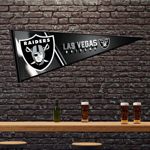 Rico Industries NFL Los Angeles Chargers Soft Felt 12X30 Pennant W/ Header Card 12' x 30' Felt Wall Décor Pennant - Great for Home/Bed Room/Man Cave Décor in Saudi Arabia