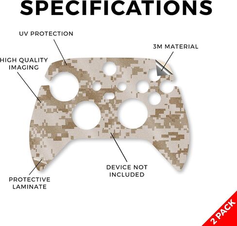 Skin Compatible with Microsoft Xbox Series X|S Controller (2 Pack) - Solid Baby Blue - Premium 3M Vinyl Protective Wrap Decal Cover - Easy to Apply | Crafted in The USA by MightySkins in Saudi Arabia