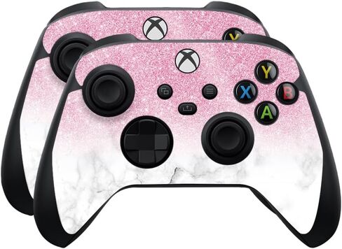 Skin Compatible with Microsoft Xbox Series X|S Controller (2 Pack) - Solid Baby Blue - Premium 3M Vinyl Protective Wrap Decal Cover - Easy to Apply | Crafted in The USA by MightySkins in Saudi Arabia