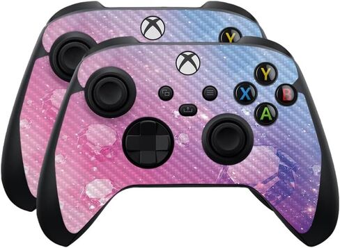 Skin Compatible with Microsoft Xbox Series X|S Controller (2 Pack) - Solid Baby Blue - Premium 3M Vinyl Protective Wrap Decal Cover - Easy to Apply | Crafted in The USA by MightySkins in Saudi Arabia