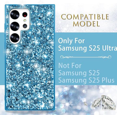 Silicone Case for Samsung Galaxy S25 Ultra 5G Case Glitter Sparkle Bling,Hybrid Matte Back Case High Impact Heavy Duty Shockproof Protective Cover for Samsung S25 Ultra Cute Case for Women (Red) in Saudi Arabia