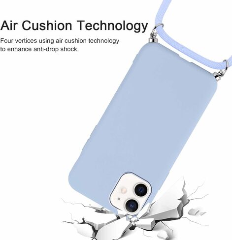 Crossbody Lanyard Phone case for iPhone 16 Pro Max 6,9 inch, Silicone Phone Cover with Adjustable Necklace Strap Soft Belt Neck Cord Lanyard Shockproof Protective Case - Off-White in Saudi Arabia