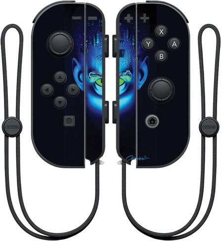 MightySkins Skin Compatible with Nintendo Joy-Con Controller - Kissing Dolphins | Protective, Durable, and Unique Vinyl Decal wrap Cover | Easy to Apply, Remove, and Change Styles | Made in The USA in Saudi Arabia