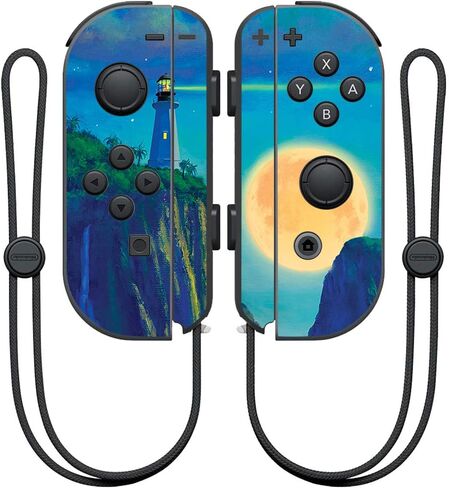 MightySkins Skin Compatible with Nintendo Joy-Con Controller - Kissing Dolphins | Protective, Durable, and Unique Vinyl Decal wrap Cover | Easy to Apply, Remove, and Change Styles | Made in The USA in Saudi Arabia
