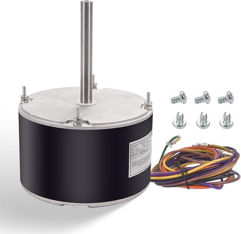 Condenser Fan Motor 1/4 HP 1100 RPM - 208-230V,Compatible with Carrier, Genteq GE3905, Bryant/Payne HC39GE236/237, Dayton 6DLL0 (48 Frame, 1/2" Shaft) # 5KCP39EGS070S,5KCP39EGY823S in Saudi Arabia