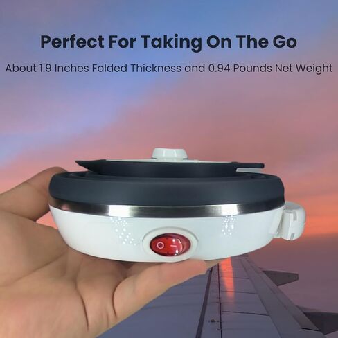 Travel Kettle Portable Electric Kettle, Travel Hot Water Kettle Electric, Portable Kettle for Travel, Collpasible Tea Kettle, Food Grade Silicone, Auto Shut off and Keep Warm, 110V 555ml Green in Saudi Arabia
