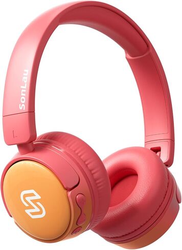 S62 Kids Bluetooth Headphones, Wireless Headphones for Kids Over Ear with Microphone, 85/94dB Volume Limiter Headphones for Girls Boys, Foldable Headphones for Learning & Entertainment-Blue in Saudi Arabia