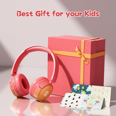 S62 Kids Bluetooth Headphones, Wireless Headphones for Kids Over Ear with Microphone, 85/94dB Volume Limiter Headphones for Girls Boys, Foldable Headphones for Learning & Entertainment-Blue in Saudi Arabia