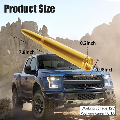 Universal Car Bullet Mount - بديل متين للسيارة متوافق مع شيفروليه ، فورد ، جيب رانجلر ومزيد من السيارات (الذهب) in Saudi Arabia