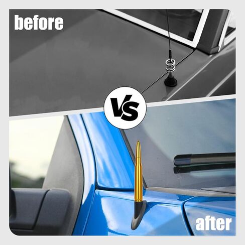 Universal Car Bullet Mount - بديل متين للسيارة متوافق مع شيفروليه ، فورد ، جيب رانجلر ومزيد من السيارات (الذهب) in Saudi Arabia