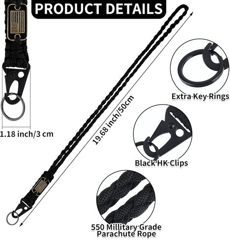 Frienda 2 مجموعة من صافرة قلادة Paracord Lanyard الشاقة in Kuwait