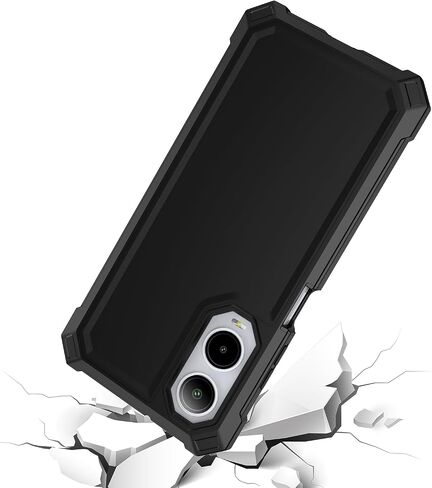 for Cricket Icon 6 Case/ATT Verge Case with Screen Protector,Cricket Icon 6 Phone Case Full Body Protection,Front Silicone Frame Frosted PC Back Military Grade Cover for ATT Verge/Cricket Icon6 Blue in Saudi Arabia
