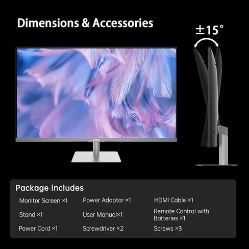 32 Inch 4K Smart Monitor, Google TV System UHD (3840x 2160) Smart TV with Speakers, Netflix Licensed, Type-C 65W PD, WirelessDisplay, HDR, Bluetooth, Hey Google Voice Remot, VESA Support, A32Q8 in Saudi Arabia