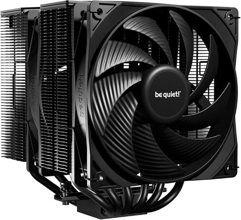 be quiet! Pure Rock Pro 3 Black CPU Air Cooler | 6 High Performance 6mm Heat Pipes with HDT Technology | 120mm Quiet PWM Fan | AMD:AM4 AM5/Intel LGA 1700/1150/1151/1200 | Black | BK042 in Saudi Arabia