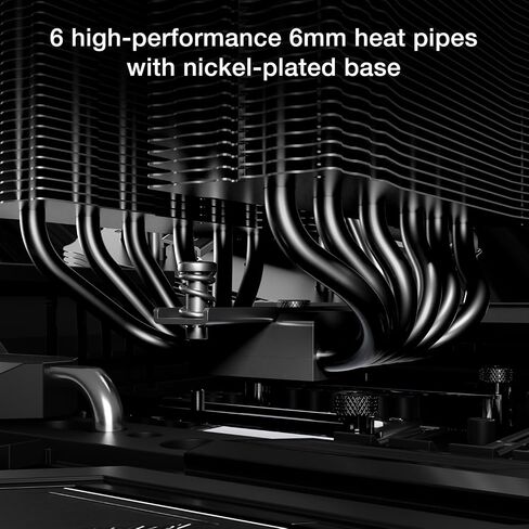 be quiet! Pure Rock Pro 3 Black CPU Air Cooler | 6 High Performance 6mm Heat Pipes with HDT Technology | 120mm Quiet PWM Fan | AMD:AM4 AM5/Intel LGA 1700/1150/1151/1200 | Black | BK042 in Saudi Arabia