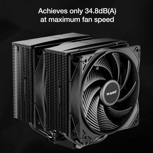 be quiet! Pure Rock Pro 3 Black CPU Air Cooler | 6 High Performance 6mm Heat Pipes with HDT Technology | 120mm Quiet PWM Fan | AMD:AM4 AM5/Intel LGA 1700/1150/1151/1200 | Black | BK042 in Saudi Arabia