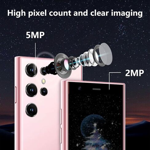 Mini Smartphone 3G Unlocked Mini Phone Kid's Smartphone 3.0'' HD Touch Screen World's Smallest Phone 1000mAh Battery Dual SIM Little Mobile Phone with Face ID Pocket Child Cellphone 2GB+16GB Black in Saudi Arabia