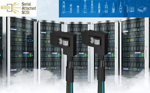 mSAS Cable SFF-8087 Straight to SFF-8087 Front for SAS/RAID Controllers, HDD, Backplanes and Server, 28 in. in Kuwait