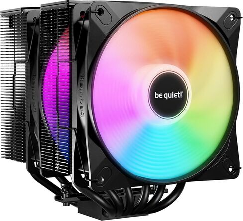 be quiet! Pure Rock Pro 3 Black CPU Air Cooler | 6 High Performance 6mm Heat Pipes with HDT Technology | 120mm Quiet PWM Fan | AMD:AM4 AM5/Intel LGA 1700/1150/1151/1200 | Black | BK042 in Saudi Arabia