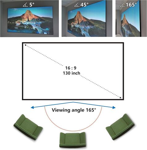 Projector Screen Material Fabric 14x24 inches Color Swatch Black Backing 4K Ultra HD Front Projection EVA Material G/W Samples 2pcs in Saudi Arabia