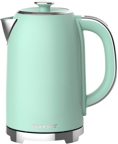 Electric Kettle, 1.7L/1500W, Stainless Steel, Digital Touch Panel, Keep Warm Function, Auto Shutoff, BPA-Free, Hot Water Kettle for Coffee & Tea, No Plastic Contact with Water (Light Green) in Saudi Arabia